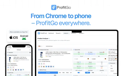 ProfitGo: Extension Chrome Terbaik untuk Arbitrase Amazon - Screenshot 5