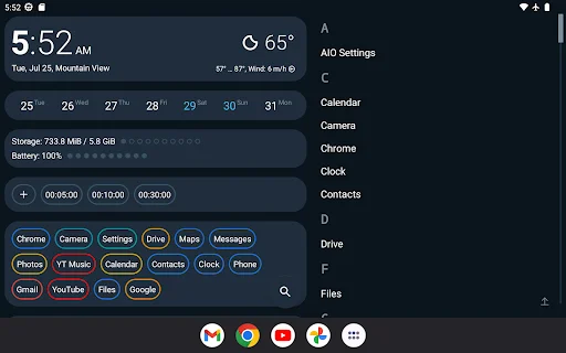 Download AIO Launcher Terbaru – Tampilan Home Screen Efisien - Screenshot 6
